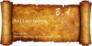 Bellay Anita névjegykártya